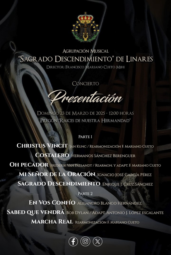 Una vez más agradecemos a @lasemanasantadesavio el colaborar con nosotros con cada detalle.

#LosSueñosseCumplen
#45añossonandoalinares #DescendimientoyPenas #AMSagradoDescendimiento