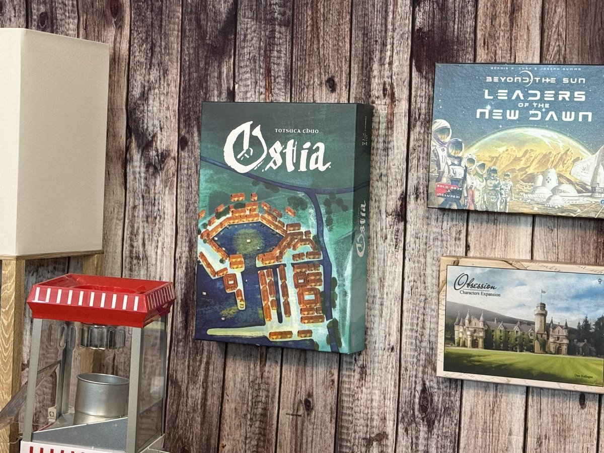 BoardGameGumbo's tweet image. Finally got to play OSTIA from @uchibacoya and it’s as good as advertised! Can’t wait to play it again at SoBo!
