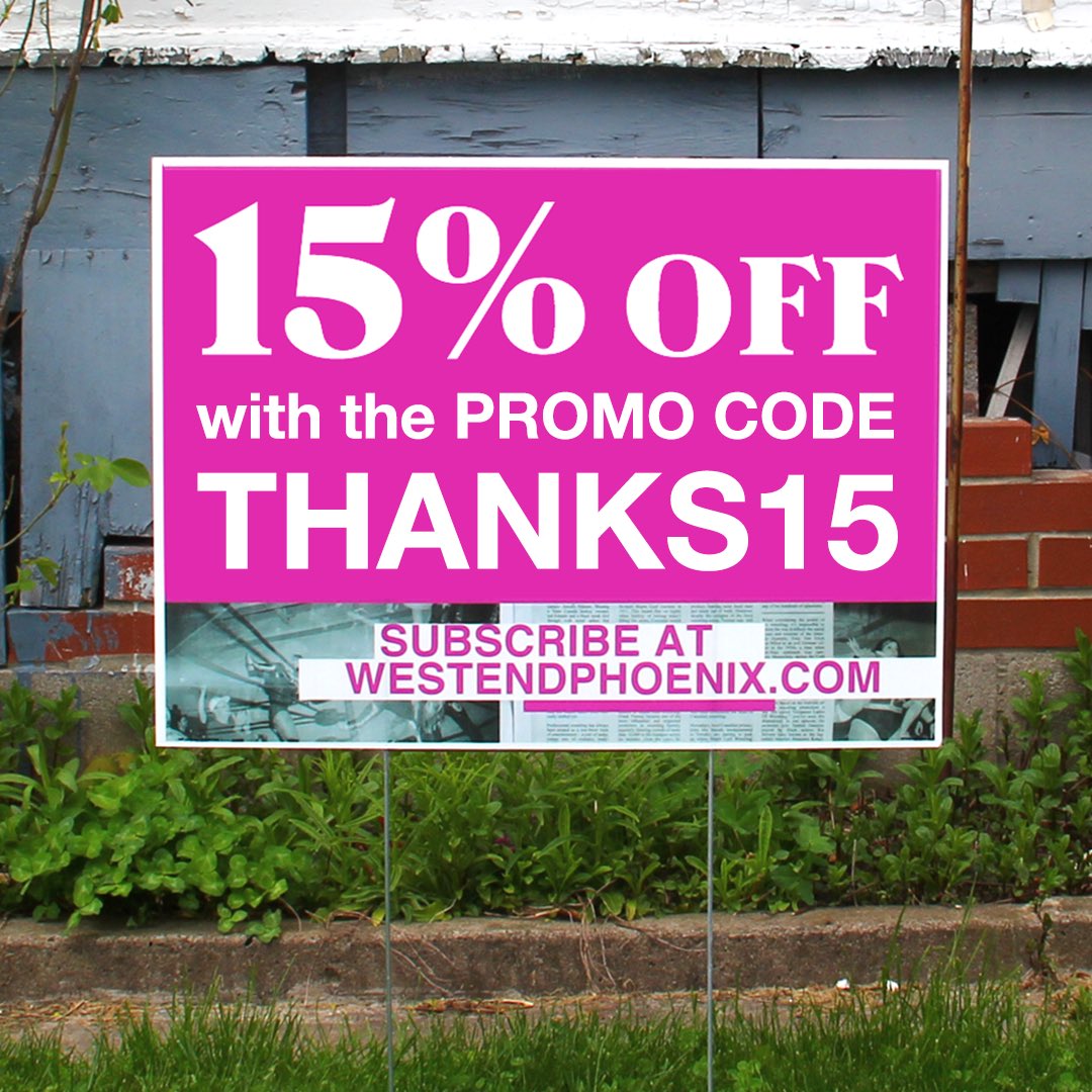 We’re running a promotion where you can take 15% off a subscription by using the promo code THANKS15 at checkout. 

That will get you a year’s subscription for less a month than the cost of a single return journey on the TTC. 

We’d love to have you. ❤️

westendphoenix.com/subscriptions/…