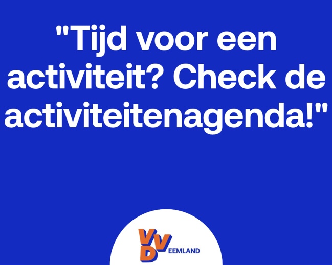 Kennis opdoen of delen, meepraten of meedenken, andere liberalen ontmoeten, kennismaken met de VVD? Met regelmaat vinden interessante liberale activiteiten plaats in de (wijdere) regio van VVD Netwerk Eemland.

Je leest meer op onze website: eemland.vvd.nl/nieuws/57642/t…