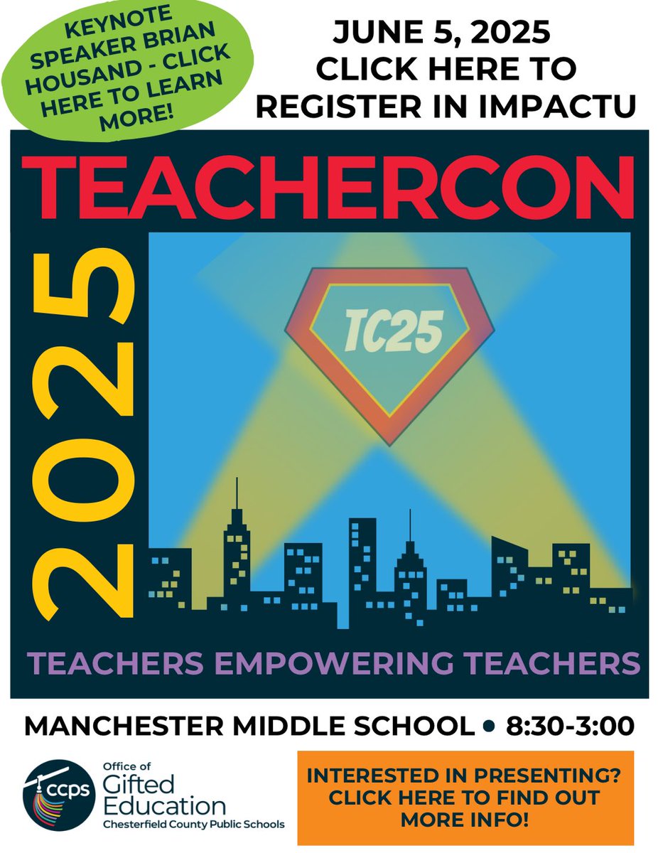 Adrienne Haskins (@soaringin1st) on Twitter photo So excited and honored to be presenting again at #Teachercon👩🏾🎤on My Child is Bored! How to support enrichment of learning both at home and at school. So excited to grow my talents with <a href="/ccps_gifted/">CCPS Gifted Ed</a> This is by far the best PD. I learn so much each year. <a href="/ccpsinfo/">Chesterfield Schools</a> So excited and honored to be presenting again at #Teachercon👩🏾🎤on My Child is Bored! How to support enrichment of learning both at home and at school. So excited to grow my talents with <a href="/ccps_gifted/">CCPS Gifted Ed</a> This is by far the best PD. I learn so much each year. <a href="/ccpsinfo/">Chesterfield Schools</a>