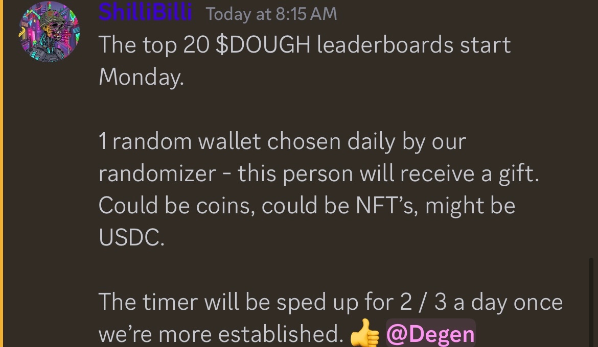 Need another reason to buy $DOUGH, well here you go!!!😎😎