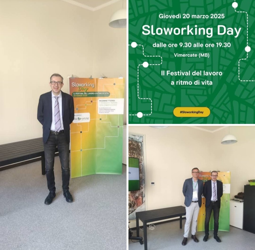 ▶  Interessante e partecipata serie di convegni allo  #SloworkingDay, il festival dedicato al benessere digitale nei contesti lavorativi che si è svolto a #Vimercate. 
<a href="/CorecomLombard/">Corecom Lombardia</a> <a href="/sloworking/">Sloworking</a>
#Brianza #Lombardia
#mediaeducation