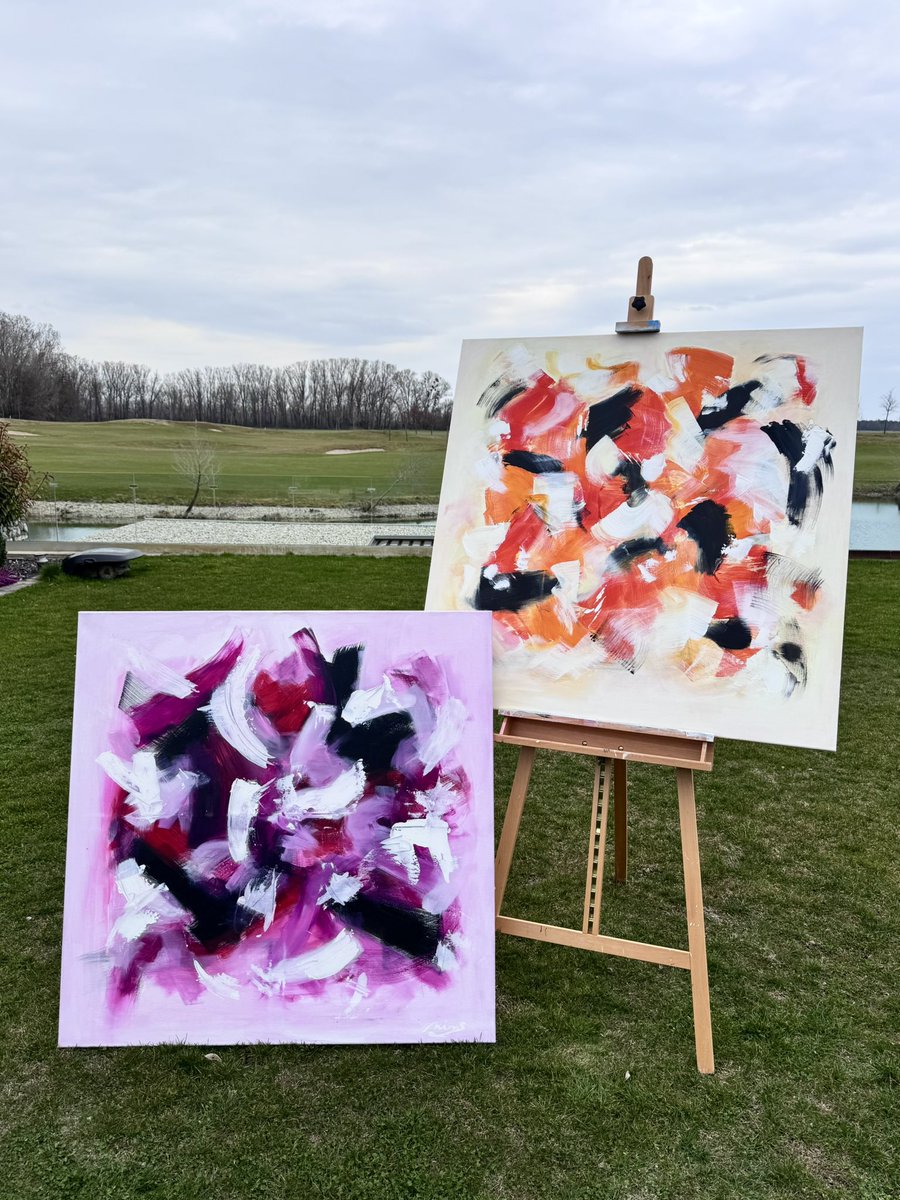 NinaBakalov2's tweet photo. Let ´s celebrate spring with colours ! Finally 🌈 #artbyme #abstractartwork #art #colourfulllife https://t.co/SKibybNS5w