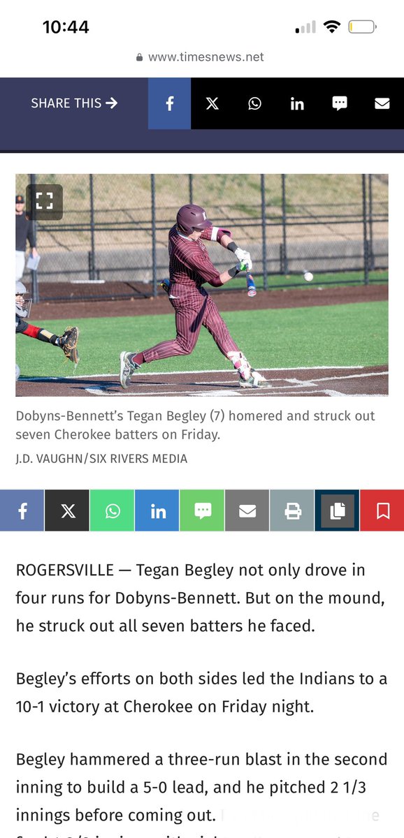 tegan begley (@begley_tegan) on Twitter photo Batting .450 through 8 games and pitching it well , spring break is coming up and we’re heading to charleston. Excited for the rest of the season! <a href="/TEAMELITENATION/">Team Elite Baseball</a> <a href="/KCS__Athletics/">Tribe Athletics</a> Batting .450 through 8 games and pitching it well , spring break is coming up and we’re heading to charleston. Excited for the rest of the season! <a href="/TEAMELITENATION/">Team Elite Baseball</a> <a href="/KCS__Athletics/">Tribe Athletics</a>