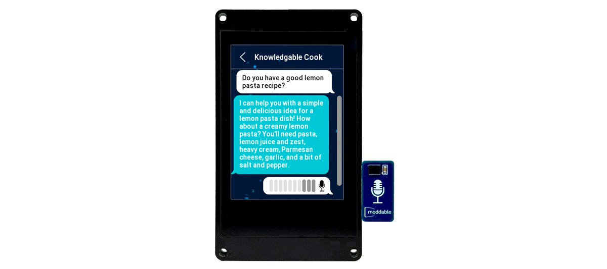 moddabletech's tweet image. Introducing Moddable Microphone!
🎙️ High quality MEMS microphone by TDK
⚡ PDM hardware interface
🪶 Slim design
🔗 Connects to Moddable Six & Moddable Two
💬 Designed for our new Conversational AI app
📘 ECMA-419 Audio Input API
🏷️ Just $4.99!
moddable.com/moddable-micro…