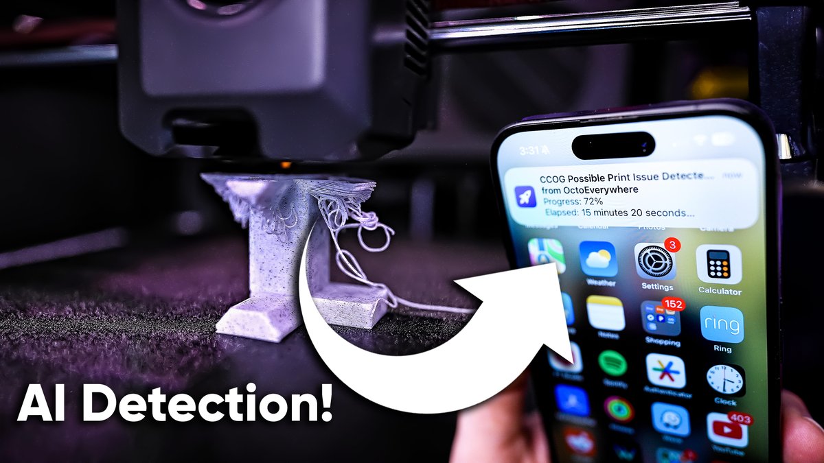 Uncle Jessy (@unclejessy4real) on Twitter photo Time to upgrade your 3D printer into a SMART 3D Printer with the help of <a href="/OctoEverywhere/">OctoEverywhere</a> 
It was so stupidly easy to set this up on my new <a href="/Elegoo_Official/">ELEGOO</a> Centauri Carbon! Let me show you how!
youtu.be/uAuBMMQjkqY Time to upgrade your 3D printer into a SMART 3D Printer with the help of <a href="/OctoEverywhere/">OctoEverywhere</a> 
It was so stupidly easy to set this up on my new <a href="/Elegoo_Official/">ELEGOO</a> Centauri Carbon! Let me show you how!
youtu.be/uAuBMMQjkqY