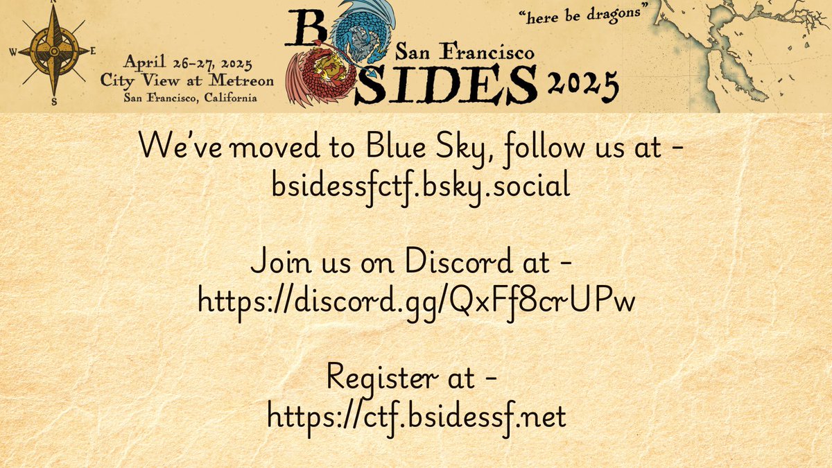 We are  moving! Looking forward to seeing you on the other platforms and at the #CTF.
