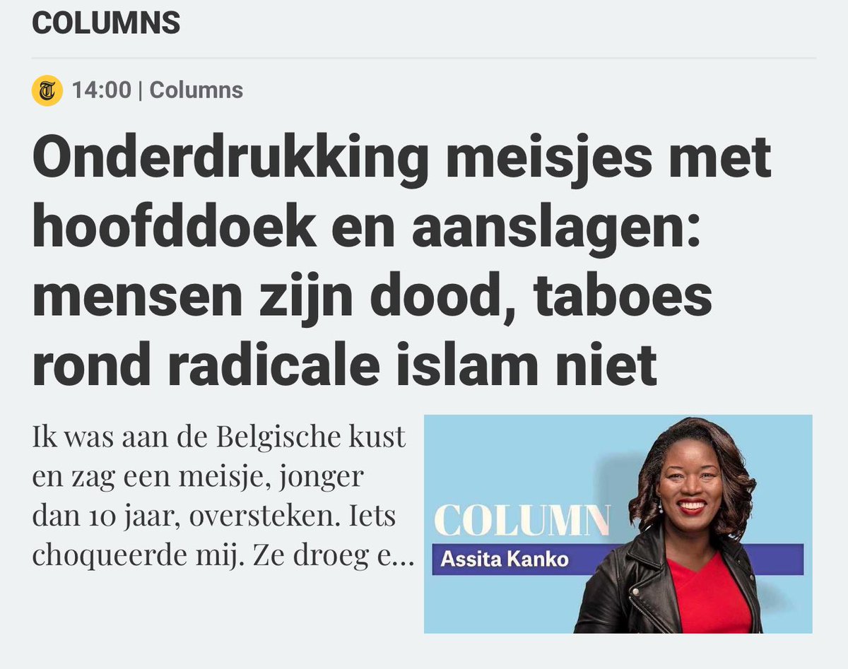 De Franse krant Le Figaro ziet België ten prooi vallen aan de radicale islam en dit klopt. Niemand is blinder dan degene die niet wíl zien. Daarover schrijf ik vandaag in mijn column in <a href="/telegraaf/">De Telegraaf</a> 

Dit schrijven, over wat er echt gebeurt in de wijken – de indoctrinatie, de haat