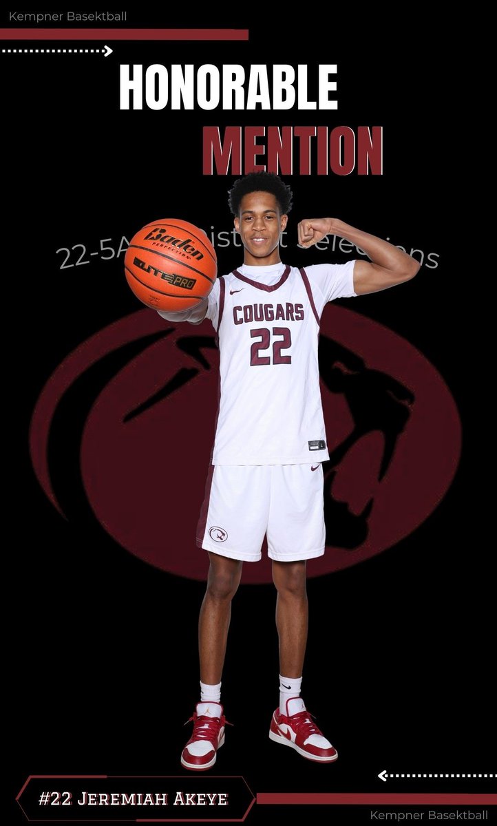 Kempner Basketball (@kempnerhoops) on Twitter photo Congratulations Jeremiah Akeye <a href="/jeremiah_akeye/">Jeremiah Akeye</a>!!!
UIL 22-5A🏀All District Honorable Mention
<a href="/4Coach_Whit/">Jeff Whitaker</a> <a href="/KHS_Cougars/">Kempner High School</a> <a href="/FBISDAthletics/">Fort Bend ISD Athletics</a> #TXHSHoops #FindAWay #WoW
Photo credit: <a href="/StopTime2024/">Stop Time Photography</a> Congratulations Jeremiah Akeye <a href="/jeremiah_akeye/">Jeremiah Akeye</a>!!!
UIL 22-5A🏀All District Honorable Mention
<a href="/4Coach_Whit/">Jeff Whitaker</a> <a href="/KHS_Cougars/">Kempner High School</a> <a href="/FBISDAthletics/">Fort Bend ISD Athletics</a> #TXHSHoops #FindAWay #WoW
Photo credit: <a href="/StopTime2024/">Stop Time Photography</a>