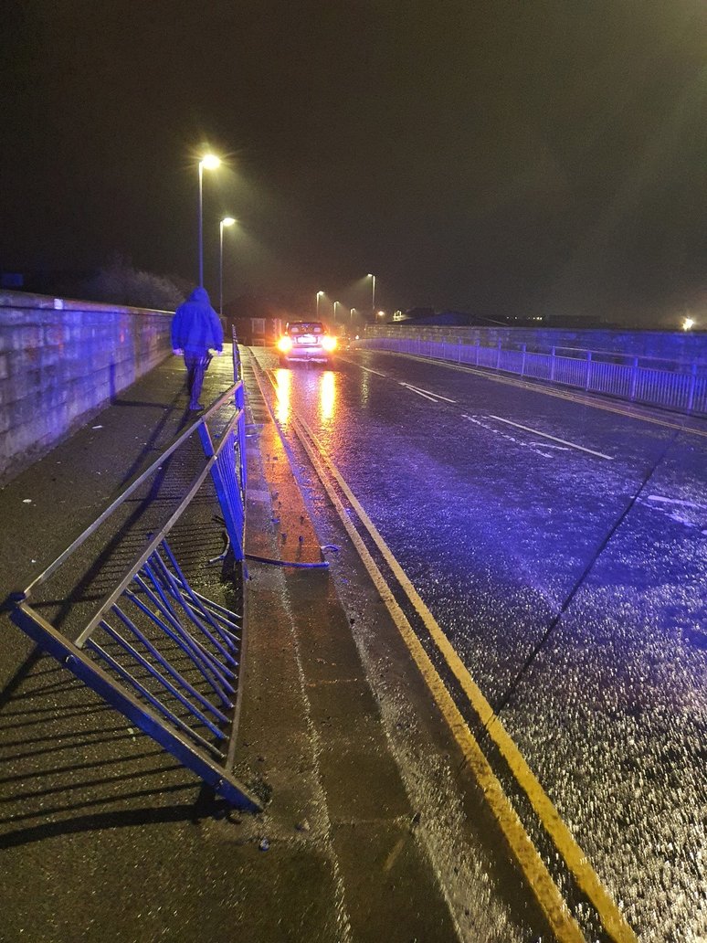 Allerdale Police (@allerdalepolice) on Twitter photo If ever you needed more proof around the dangers of drink driving...  This car managed to shear a full front wheel off while drink driving and crashing into the pedestrian barrier. 
Driver blew 109 in custody; the limit is 35!  CHARGED TO COURT. If ever you needed more proof around the dangers of drink driving...  This car managed to shear a full front wheel off while drink driving and crashing into the pedestrian barrier. 
Driver blew 109 in custody; the limit is 35!  CHARGED TO COURT.