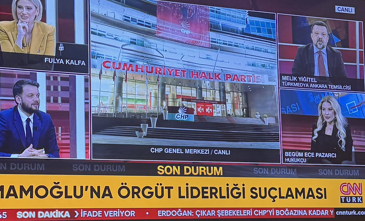 cegurses's tweet photo. Bütün CHP sokakta, @cnnturk  CHP genel merkezinin önünde boş bina ile canlı yayın yapıyor 😂

@herkesicinCHP 
#imamoğlumilleteemanet https://t.co/rR9S8rm2AZ