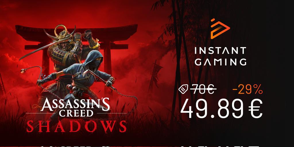 Ho cambada o novo Assassin's Creed Shadows já saiu e como sempre está a um preço do caraças na Instant Gaming
Para este e muitos outros a preços brutais cliquem aqui 
     👇👇
instant-gaming.com/pt/12831-compr…
Deixem de ser pucess
#ChupaAmore