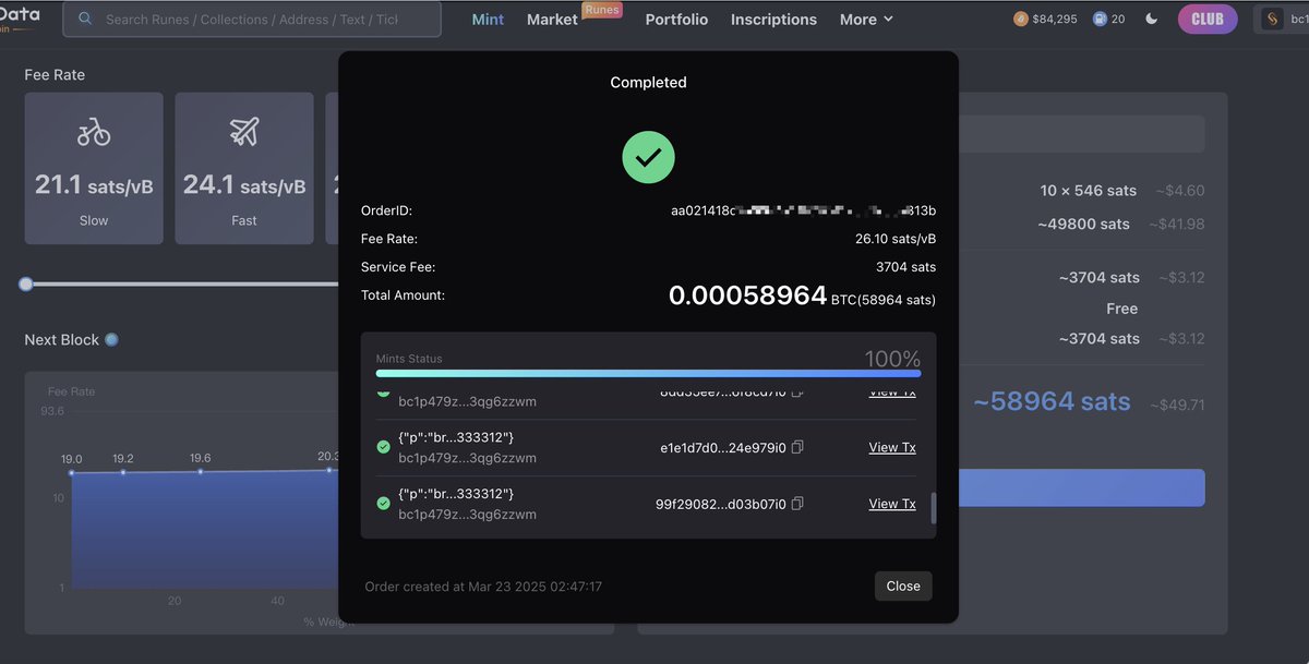 从 888888 区块诞生的 $key 已经打完了，还没铭刻的可以看看我这篇，可以从有钱的钱包直接打转移铭文到代币钱包

1. 进入 GeniiData 的 Mint 网页：geniidata.com/ordinals/inscr…

Inscription Content 栏将转移铭文写进去， $key  数量可自行修改，我这里是一组 24 张，21333312：