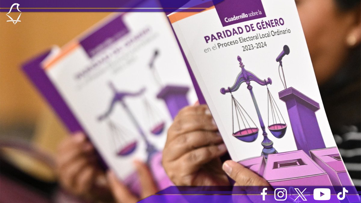 Distrito17IECM's tweet image. EI #MECM elaboró el Cuadernillo sobre la Paridad de Género en el Proceso Local Ordinario 2023-2024, para divulgar los retos y los resultados obtenidos a favor de la paridad en la #CDMX