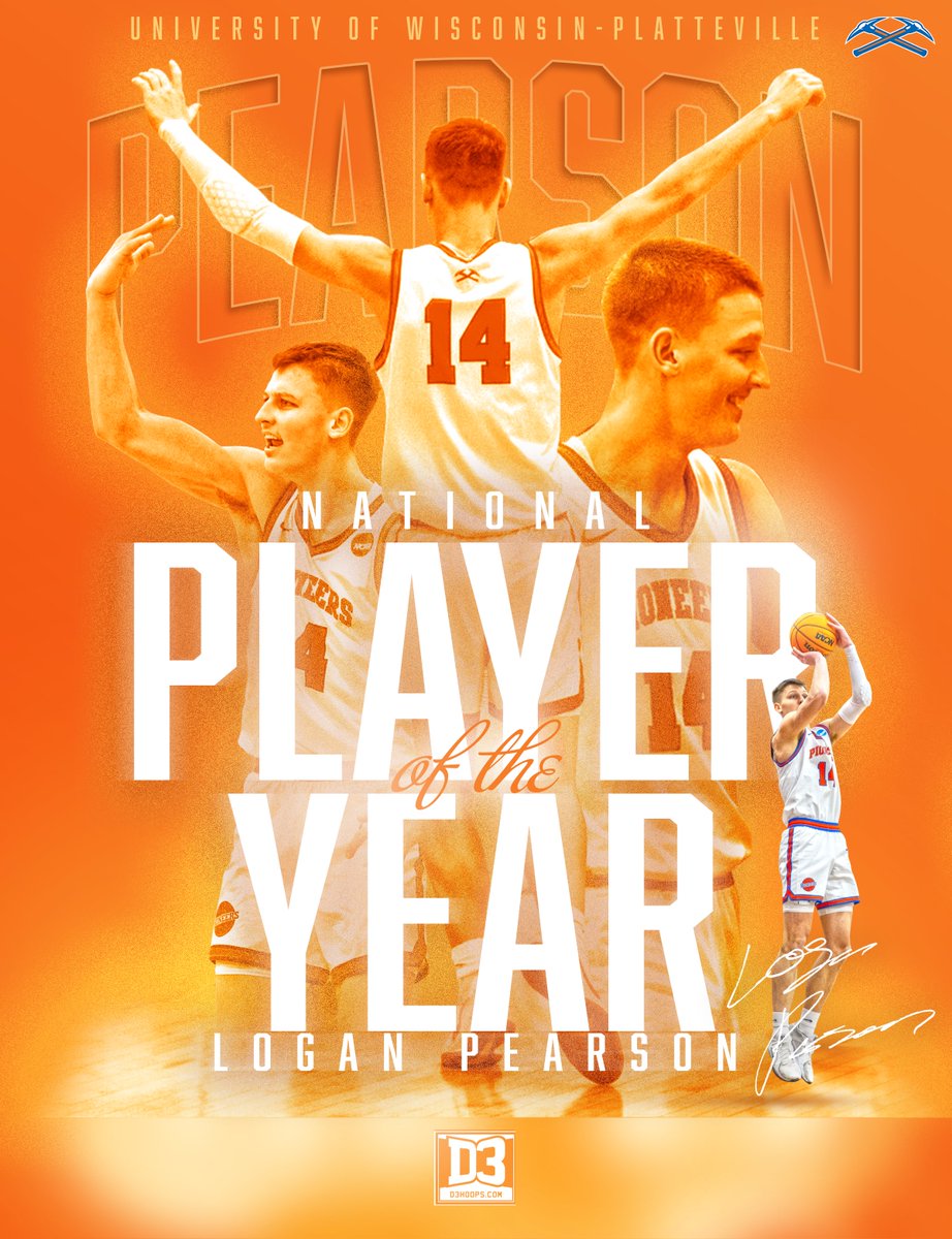 UW-Platteville Athletics (@uwp_pioneers) on Twitter photo The D3hoops.com National Player of the Year! Logan Pearson of <a href="/UWPlattMBB/">UW-Platteville Menโs Basketball</a> brings home his second National Player of the Year over the past two seasons and also earns First Team All-American honors! #SwingTheAxe #uwplatteville
Read more โก๏ธletsgopioneers.com/sports/mbkb/20โฆ The D3hoops.com National Player of the Year! Logan Pearson of <a href="/UWPlattMBB/">UW-Platteville Menโs Basketball</a> brings home his second National Player of the Year over the past two seasons and also earns First Team All-American honors! #SwingTheAxe #uwplatteville
Read more โก๏ธletsgopioneers.com/sports/mbkb/20โฆ