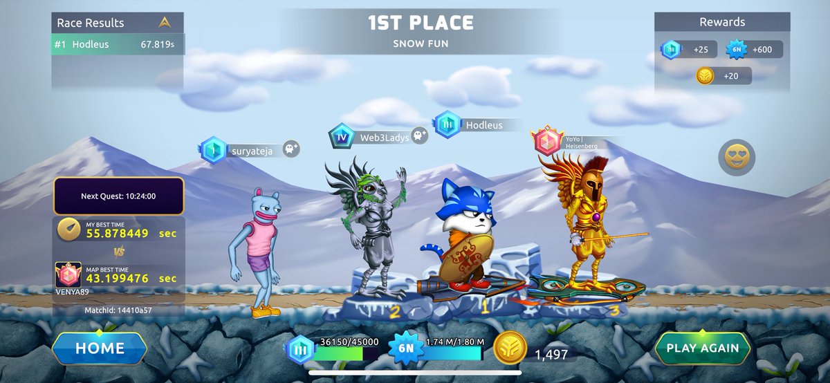 A win at the final game of the day, again 😁👌🏻
#tevarun <a href="/tevaera/">Tevaera - Wishlist DeGen Rivals on Steam.</a>