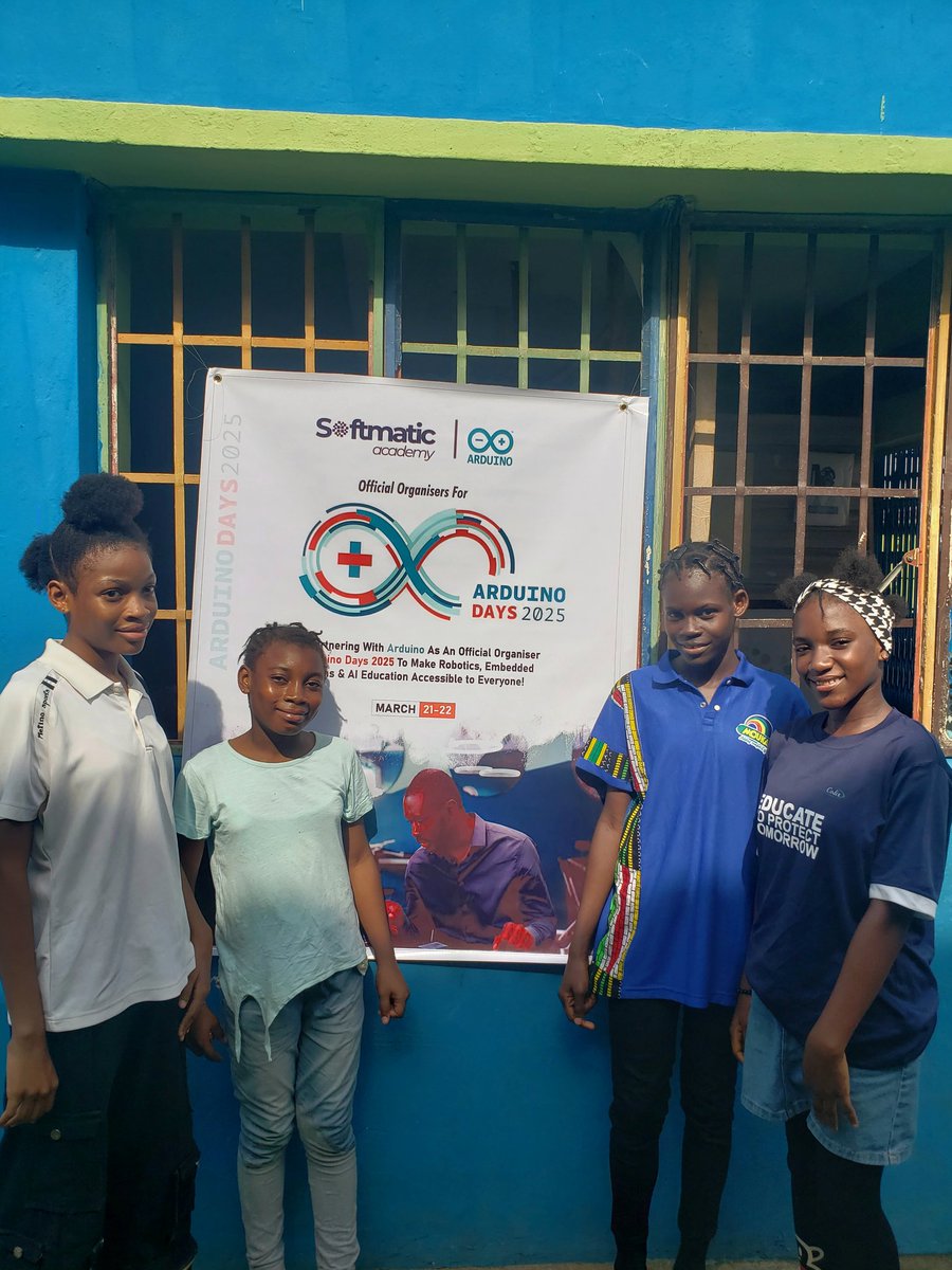 thesoftmatichq's tweet image. We did it! 🎉 all the way from Nigeria 🇳🇬 Softmatic Academy (@thesoftmatichq) & Roemai (@Roemai_io) successfully hosted @arduino #ArduinoDay2025, making AI, robotics, and embedded systems education accessible to everyone!