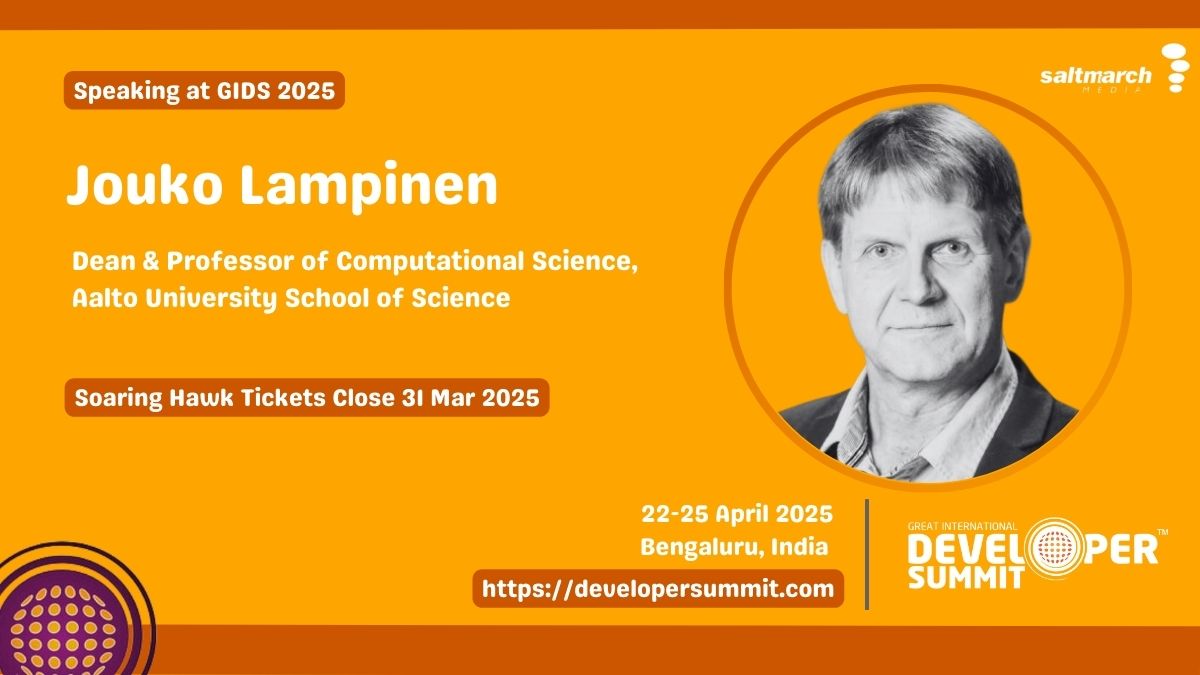 🚀 Thrilled to welcome Prof. Jouko Lampinen, Dean of Aalto University’s School of Science, to #GIDS 2025! 🧠📊

With 100+ research papers and deep expertise in neural computing, data analysis &amp; digital health, he's a global voice in computational science. 🎓🌐