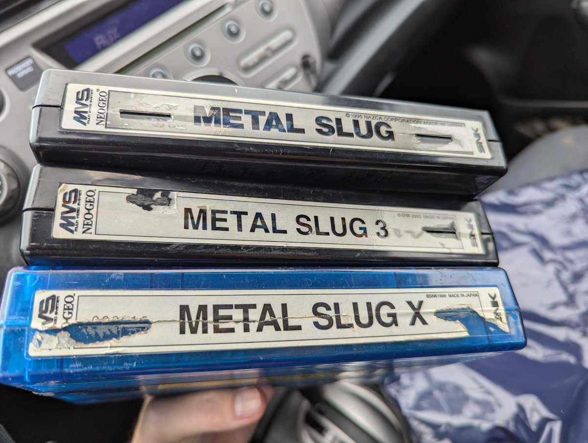 Corgiboltz's tweet image. Very very excited for these MVS pickups. And not having to pay shipping 😁