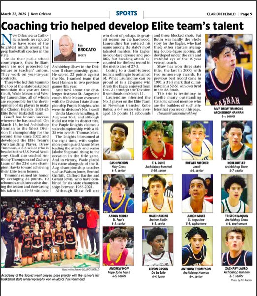 Blessings🙏🏾 <a href="/ClarionHerald/">Clarion Herald</a> <a href="/HCTigersHoops/">Holy Cross Basketball</a> <a href="/Louisiana_Hoops/">Clifton Dixon</a>