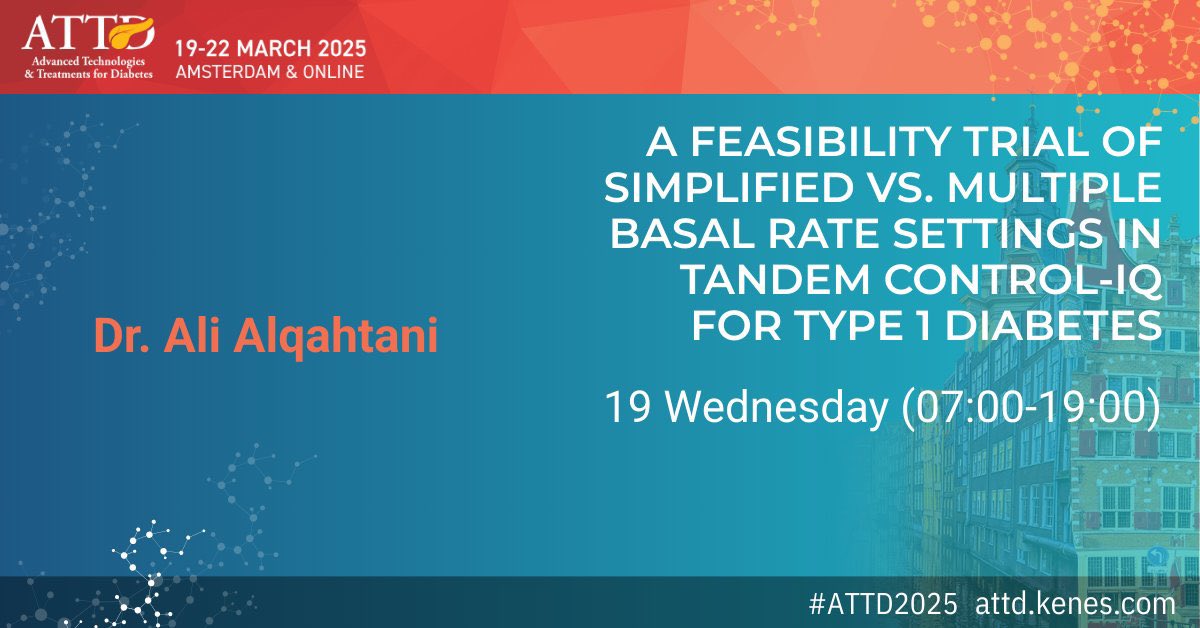 MalsofianiAR's tweet image. دراسة بحثية جميلة عرضها زميلنا المتألق د. علي القحطاني من مدينة الملك فهد الطبية/الرياض في مؤتمر تقنيات السكري في امستردام@Ali_Alnahari 🇸🇦

✅تبسيط اعدادات مضخّة الانسولين(تاندم) ومدى تأثير ذلك على أداء المضخة 👏🏼

❇️مشاركات بحثية رائعة تليق بمكانة مملكتنا وكفاءة كوادرنا الطبية🇸🇦