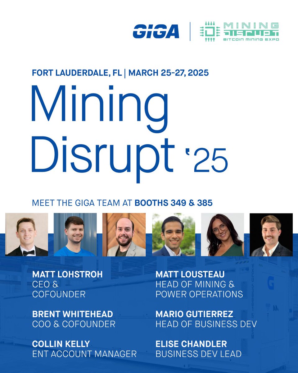 Another year - another <a href="/MiningDisrupt/">Mining Disrupt® Conference November 11-13, 2025</a> !
I’d love to chat with anyone interested in how <a href="/GigaEnergy_/">Giga Energy</a> can help power your mining operation! Hit me up!