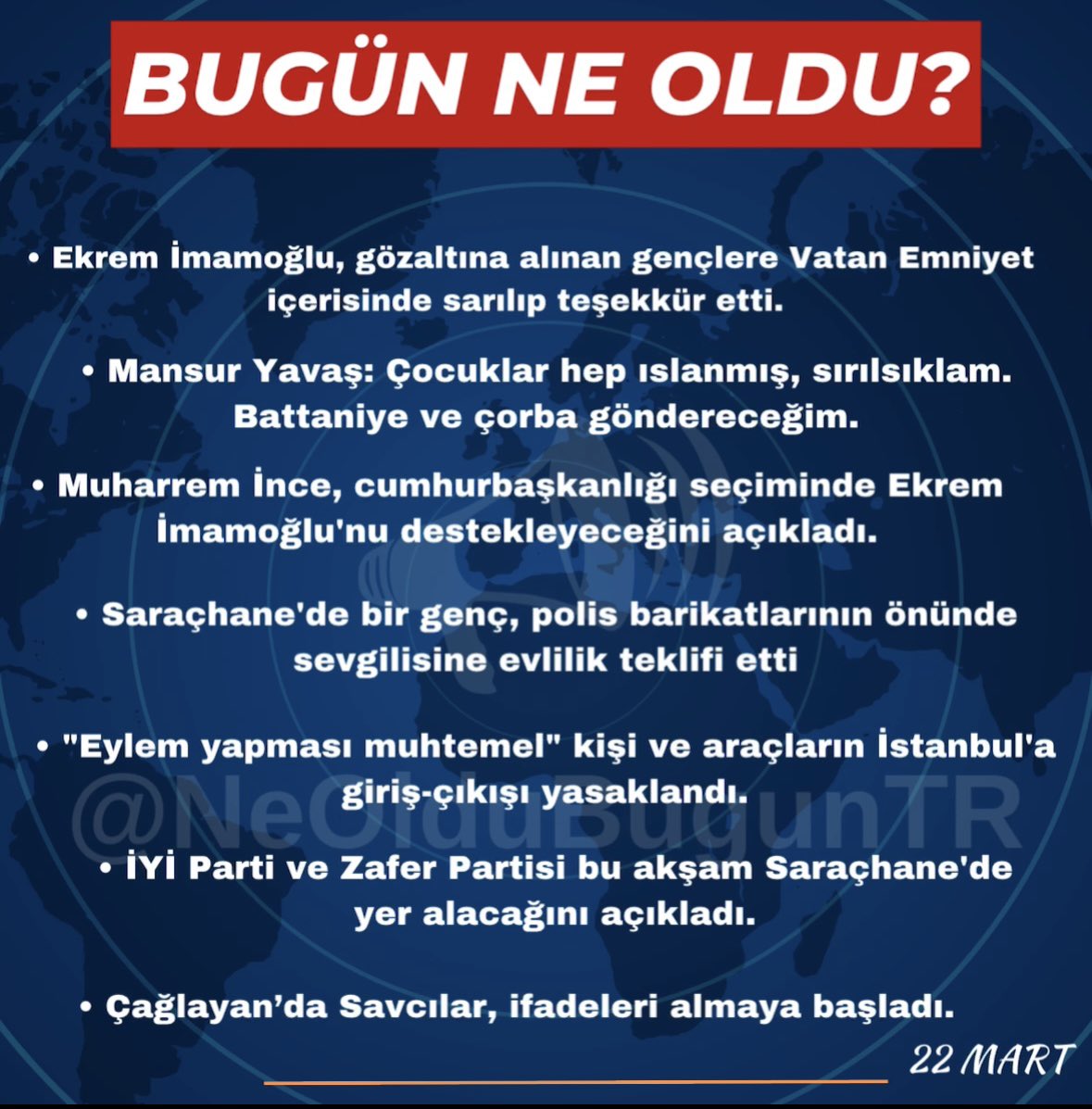 Bugün ne Oldu? tweet media