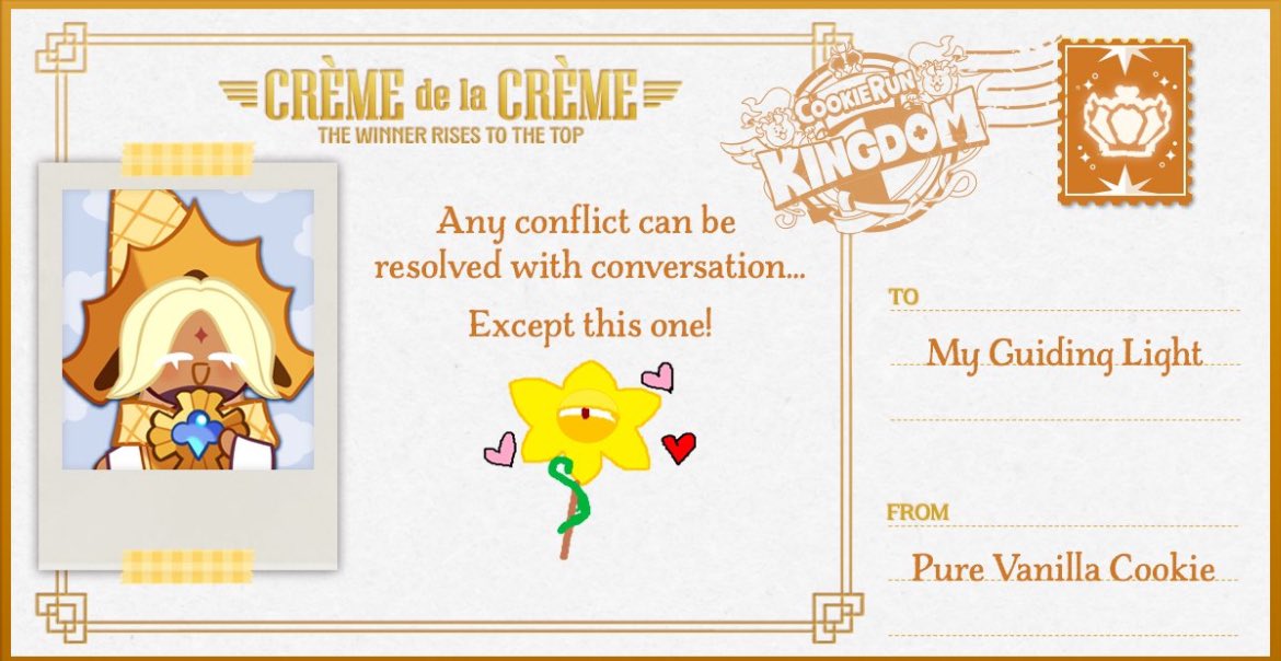 <a href="/CRKingdomEN/">CookieRun: Kingdom</a> does this imply pure vanilla is gonna beat up the other contestants