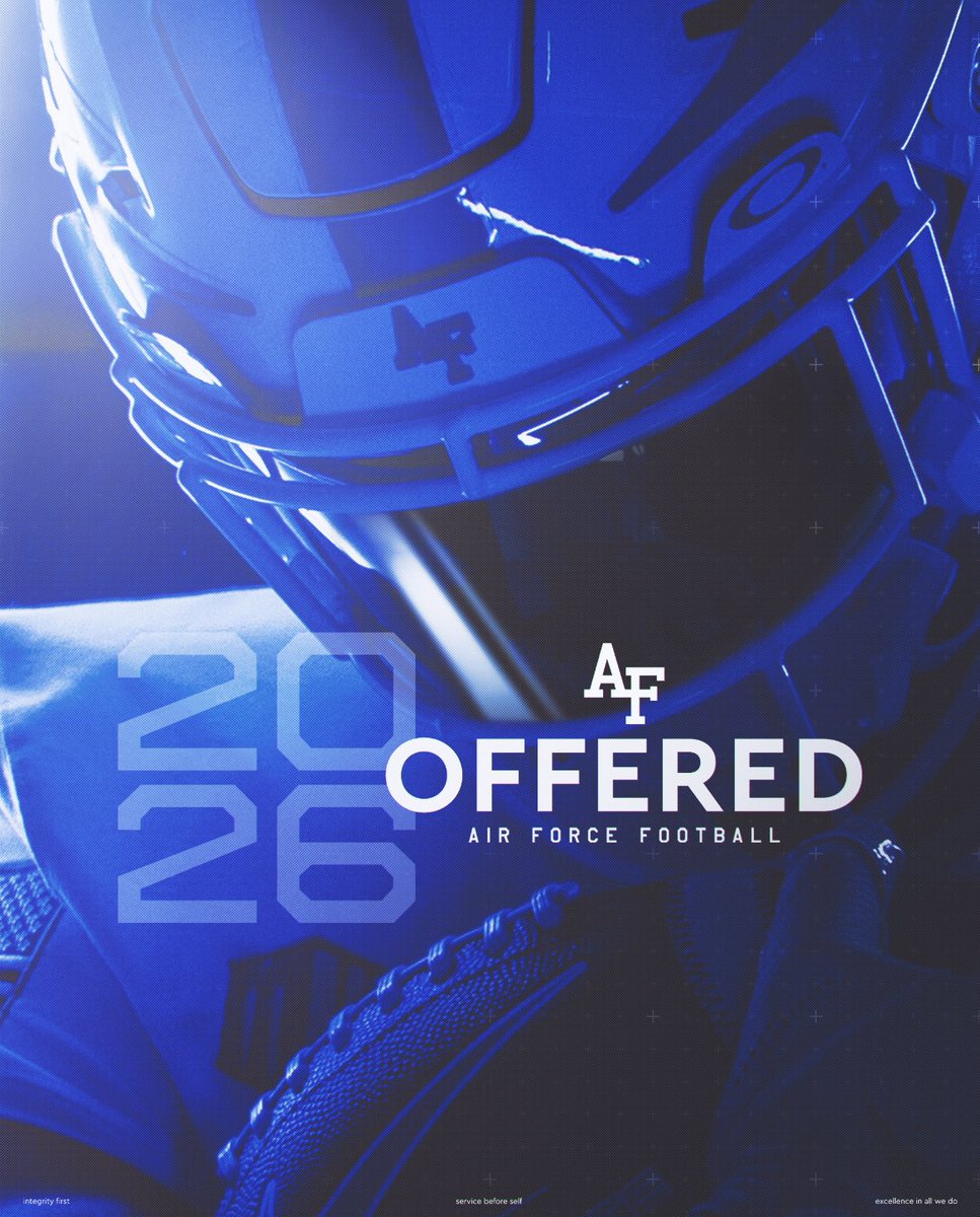 Wes Wiggins 2026 3⭐️ IOL (@wiggins_wes) on Twitter photo #AGTG I am blessed to announce that I have received an offer from the United States Air Force Academy #BoltBrotherhood <a href="/AF_Football/">Air Force Football</a> 🇺🇸
<a href="/CoachWyatt_/">Fred Wyatt</a> <a href="/CoachLobotzke/">Steed Lobotzke</a> <a href="/CoachTCalhoun/">Troy Calhoun</a> #AGTG I am blessed to announce that I have received an offer from the United States Air Force Academy #BoltBrotherhood <a href="/AF_Football/">Air Force Football</a> 🇺🇸
<a href="/CoachWyatt_/">Fred Wyatt</a> <a href="/CoachLobotzke/">Steed Lobotzke</a> <a href="/CoachTCalhoun/">Troy Calhoun</a>