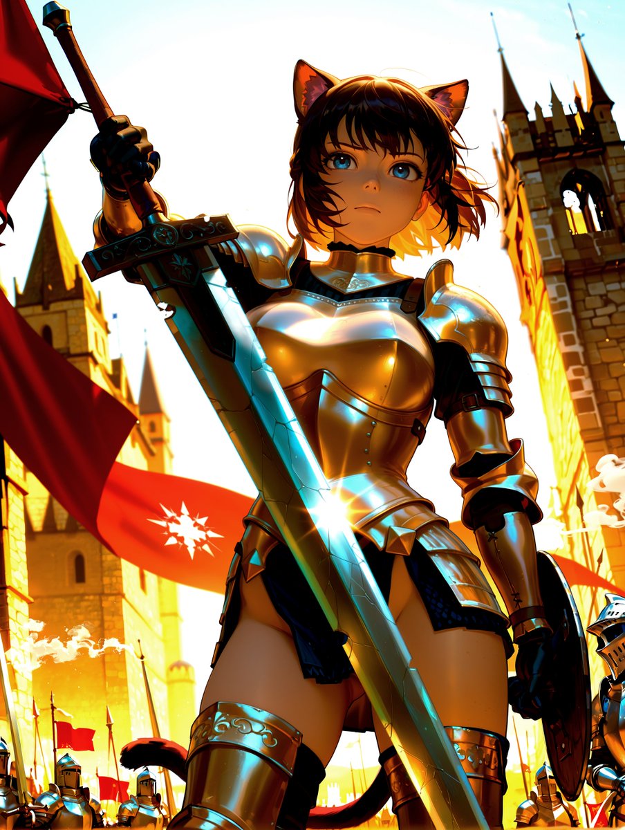 barbotko_n's tweet photo. #Makibasu #MakiNeko #AIart 
I wonder what secrets this sword hides? 😜