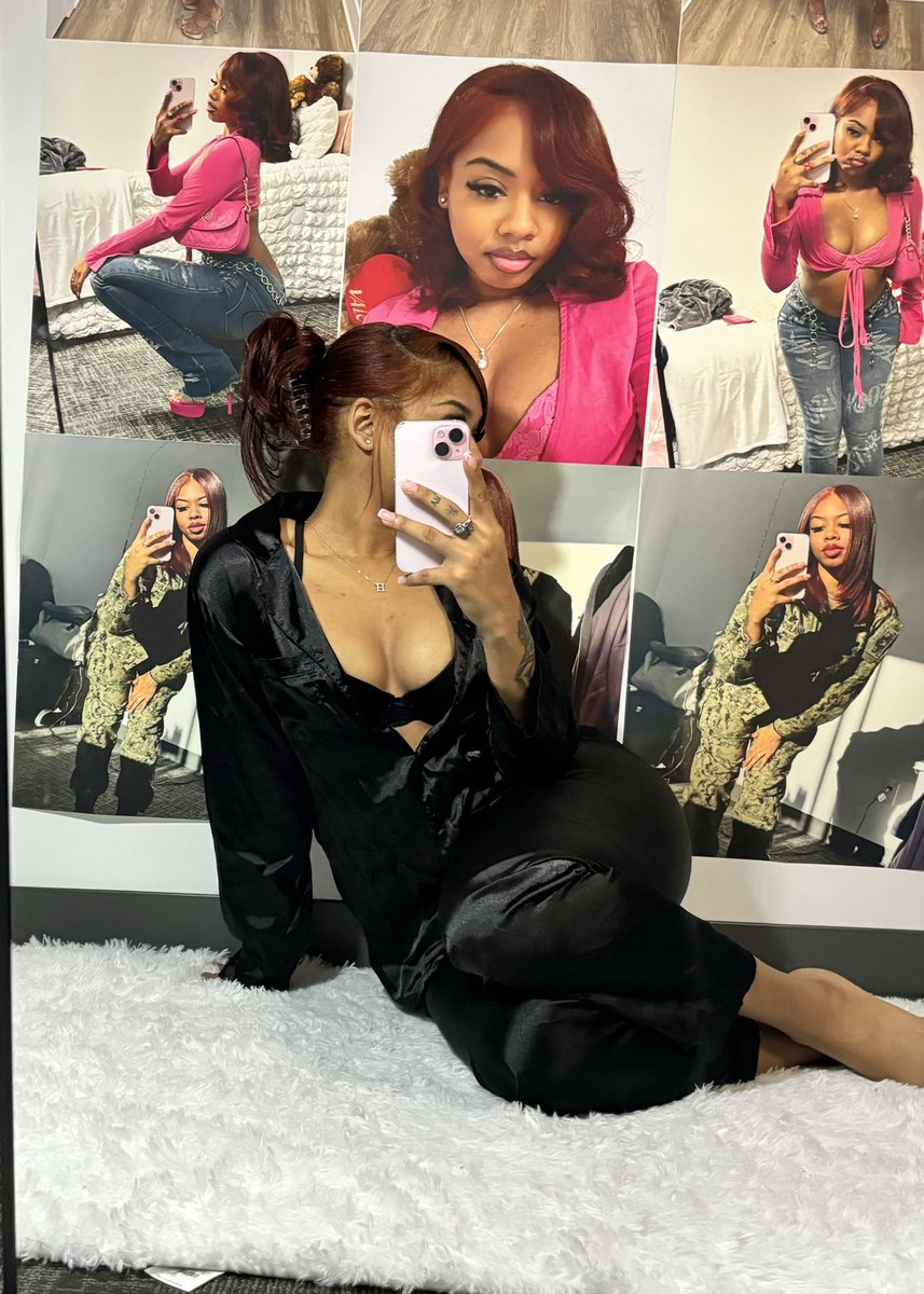 luv myself so much I take pics infront of a wall full of me ✨
