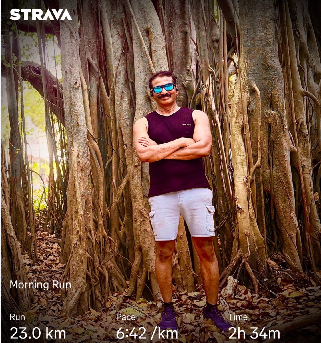 Today’s run was no symphony.  
It was a slow,breathless poem.  
Written in heavy air,on a path softened by fallen leaves. It stretched across 23 kms,with stanzas of struggle and lines of light.Nature doesn’t judge your pace. It just watches you grow.  #run #running #halfmarathon