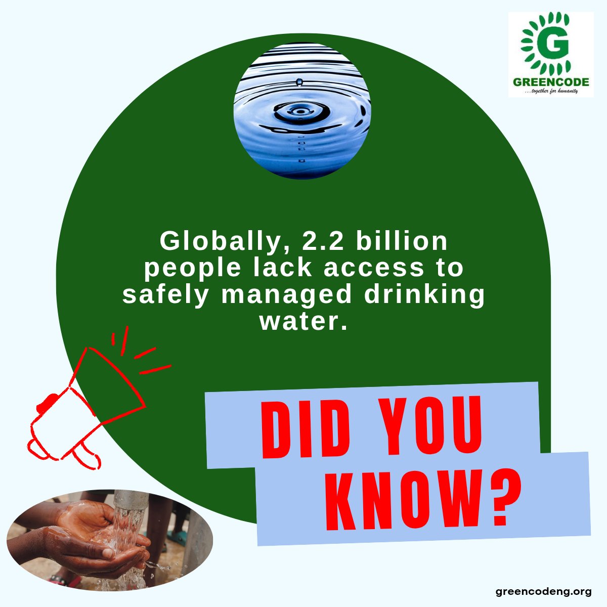 greencode12's tweet image. On #WorldWaterDay, let&apos;s remember: 133M Nigerians lack clean water, worsening poverty &amp;amp; inequalities. At Greencode Nigeria, we dream of clean water for all. Together, let’s invest in water infrastructure &amp;amp; policies. Bring water, bring life. #WaterIsLife #HumanRight