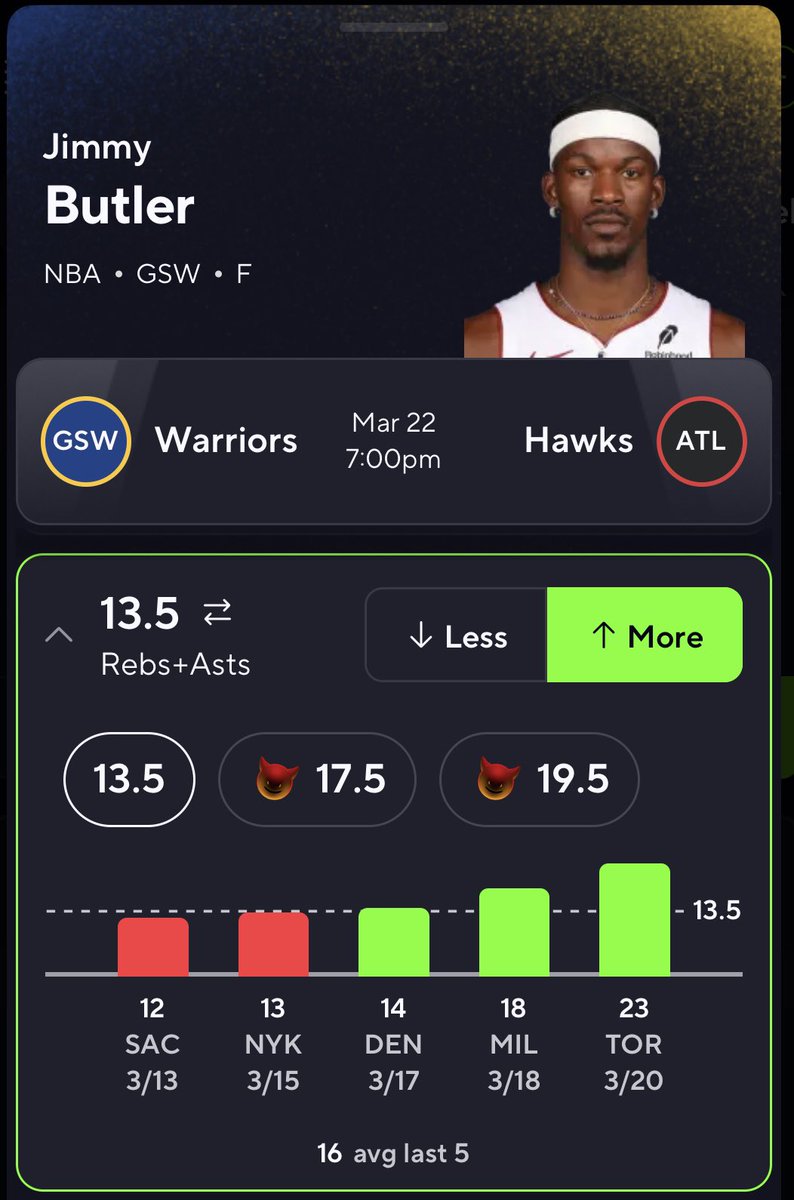 ⬇️PSP Play #1⬇️

✅Jimmy ButlerO 13.5 RA ✅

- Had 11 of 23 RA last game after Curry left towards the end of the 3Q

- Usage bumps up w Curry off the floor, Reb% to 13.5% &amp; Ast% to 39%

- Hawks allow 8 Reb and 4 ast to his position

#PrizePicks #PrizePicksNBA #prizepickslocks