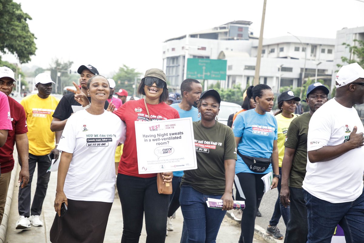 IHVNigeria's tweet photo. We joined the National Tuberculosis, Leprosy and Buruli Ulcer Control Programme (NTBLCP),  stakeholders and Implementing partners today for a road walk to sensitize the public about tuberculosis, its symptoms and available free treatment across the country for TB. https://t.co/nlbn0qEQFA
