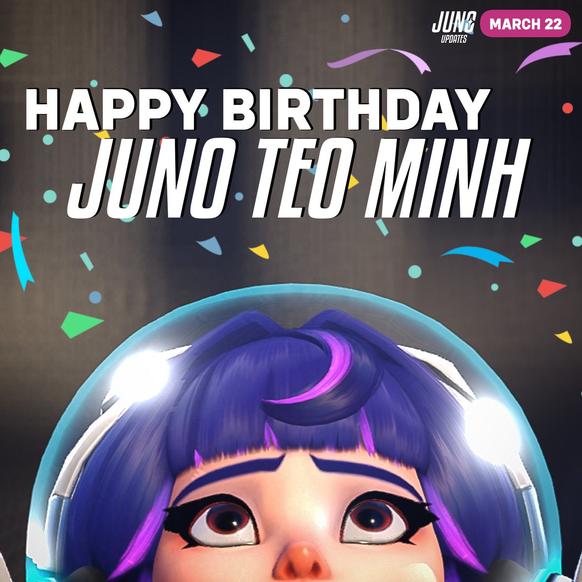 Happy Birthday to Juno, our favourite #Overwatch2 Martian navigator🎂

Celebrate today by sharing your favourite pictures, videos and Juno edits! 🥳📸