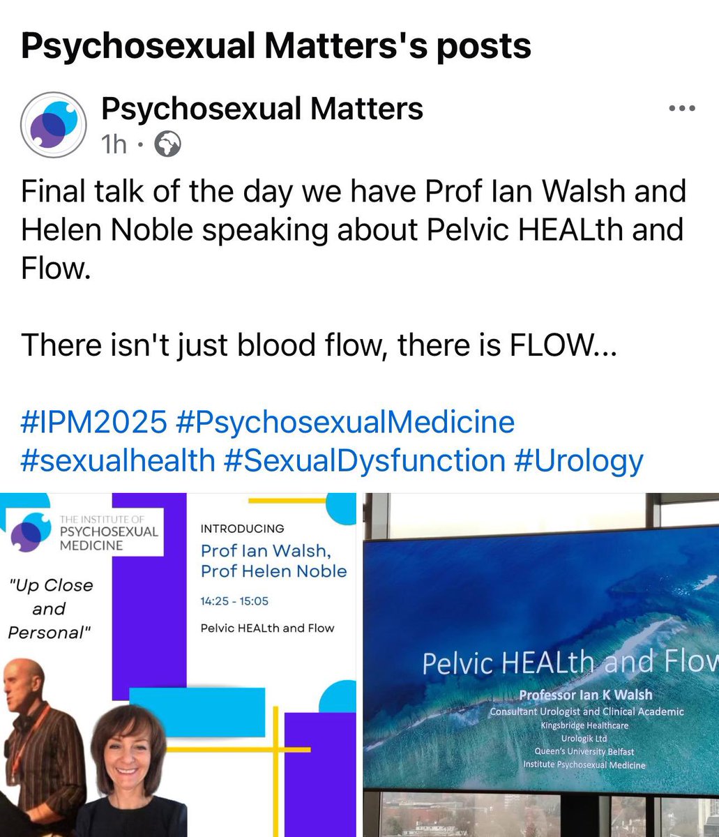 Privileged to be invited to speak at this. #ipm2025 #Psychosexual