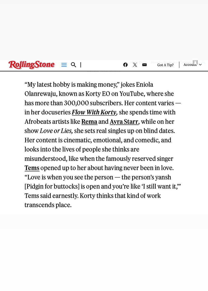 If we want to keep seeing Black talent in reputable publications we have to share, open, and read the links, not just pass around photos. 

rollingstone.com/culture/cultur…