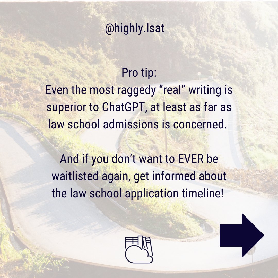 Highly_LSAT's tweet image. Give yourself a chance to connect with the admissions board &amp;amp; write something real. Your writing is probably much better than you think.
#lsat #lsatsuccess #highlsatscore #lsattestdates⁠ #lsatprep #lsatpreparation #prelaw #prelawstudents #lsattutor #lsatinstructor #lsatteacher
