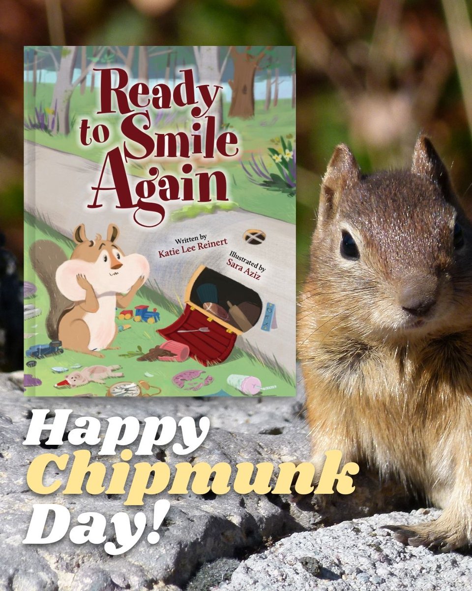 Yes, chipmunks need love too! Happy Chipmunks Day!
<a href="/KatieLeeReinert/">Katie Reinert *Pre-order Ready to Smile Again now*</a> #kidlit #picturebooks #Friendship #kids #healingjourney #SmilingCritters
