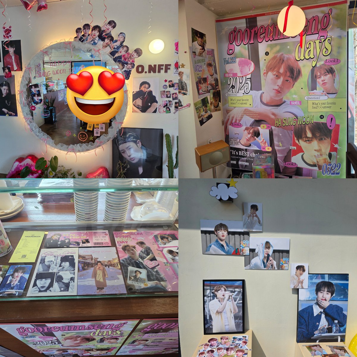 sung_woon_holic's tweet photo. 🩷성운이 셍일투어1🩷
온오프연남 @my_DdeongUng322
이번에도 여전히👍 정성에 놀라 감동이 밀려와 눙물ㅠㅠ 어느곳 하나 빠진곳 없이 다 예쁘고 마음만은 하루종일도 있고 싶었던 곳ㅋㅋ 일단 럭드를 참지못하고 달려가고ㅋㅋ 그치만 ㄸ손인 난...중복대잔칰ㅋㅋㅋㅋㅋㅋㅋ 특전도 다 맘에 들어요♡ 매년 행복하게 해주셔서 감사합니당🙏😍 
#오늘도_사랑해_하성운
#happy_gooreumseng_day
#하성운 #HASUNGWOON @gooreumseng