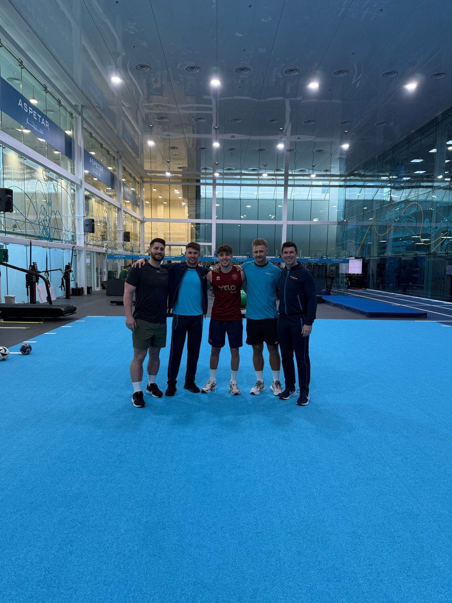 Joe Sowden (@josephsowden1) on Twitter photo Thank you to the Aspetar Team! We’ve had a great week with you guys diving into everything ACL rehab for Oliver.
Thank you <a href="/enda_king/">Enda King PhD</a> <a href="/timcampkin89/">Tim Campkin</a> <a href="/ArchieOgden94/">Archie Ogden</a> for your great hospitality, time, effort and huge expertise this week. Turly world class. #aspetar #acl Thank you to the Aspetar Team! We’ve had a great week with you guys diving into everything ACL rehab for Oliver.
Thank you <a href="/enda_king/">Enda King PhD</a> <a href="/timcampkin89/">Tim Campkin</a> <a href="/ArchieOgden94/">Archie Ogden</a> for your great hospitality, time, effort and huge expertise this week. Turly world class. #aspetar #acl