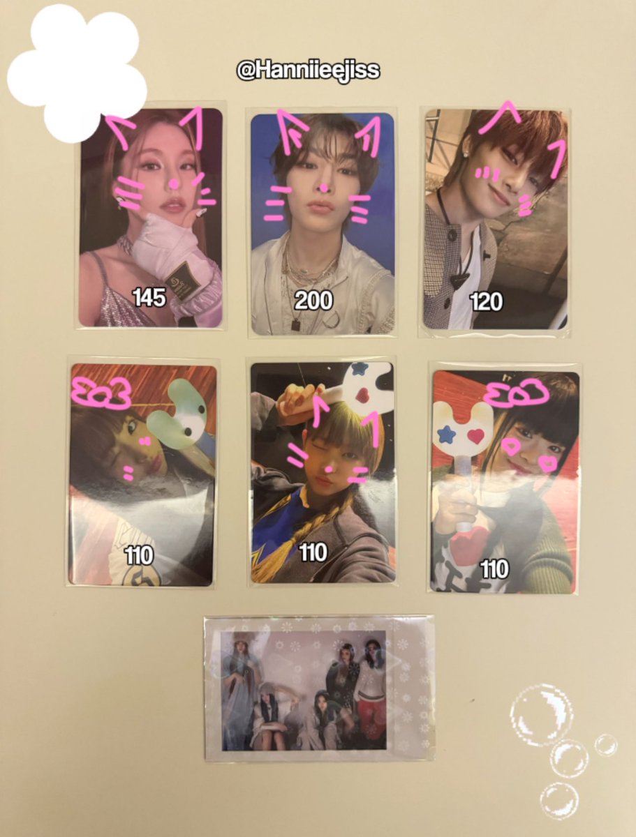 K-pop karışık pc satış

-Hasarsızlar toplu alımda indirim yaparım
-Almaden önce sorunuz🫶🏻
-Odeme ib@n, kargo gd

#yeji #jeongin #I_N #newjeans #hanni #haerin #hyein #kpop #photocard #kpopalbum