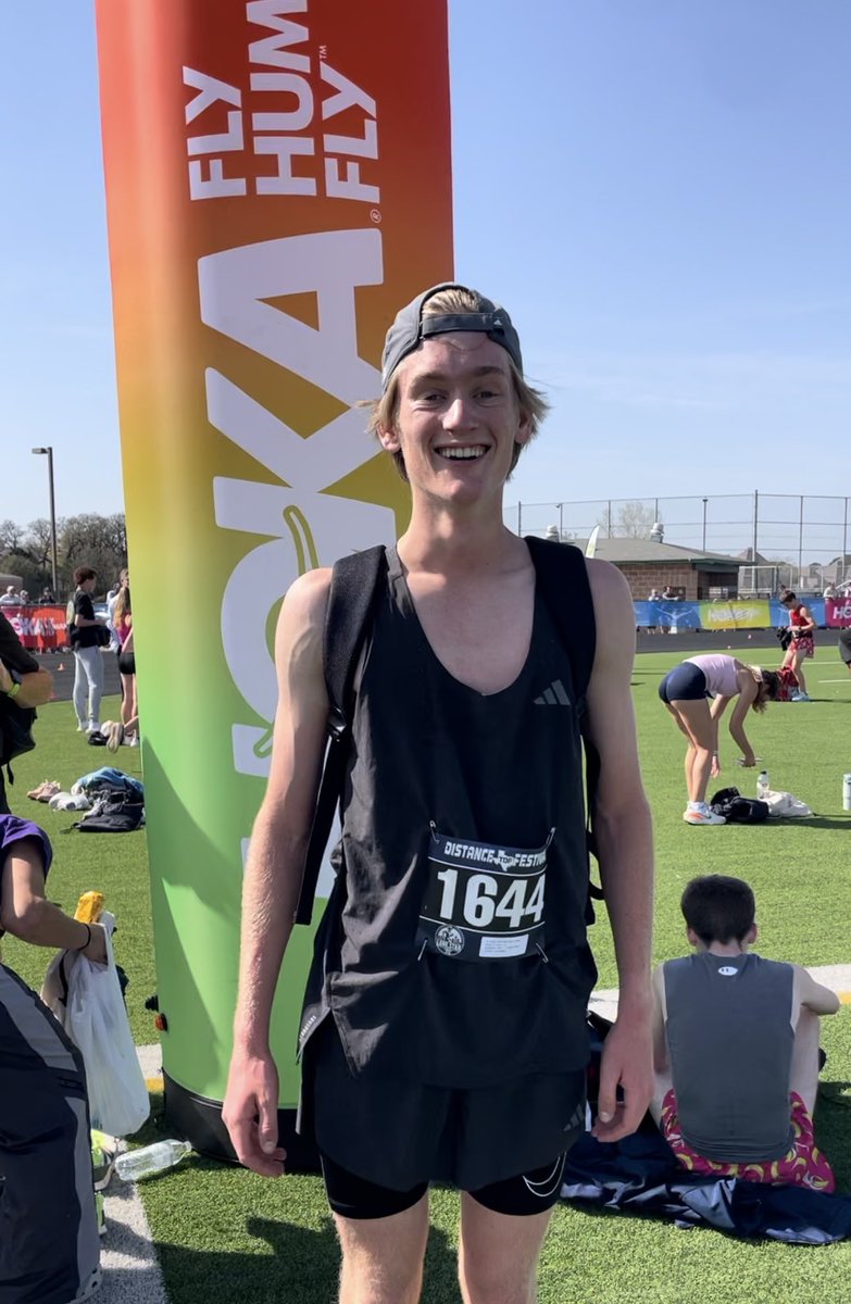 dshs_xc's tweet photo. 🚨🚨SCHOOL RECORD🚨🚨

WES ANDERSON! Wes is the new school record holder in the 3200 with a time of 9:19.11 today at the Texas Distance Festival! Congrats Wes. The future is bright for this junior. https://t.co/HzJizUiXWU