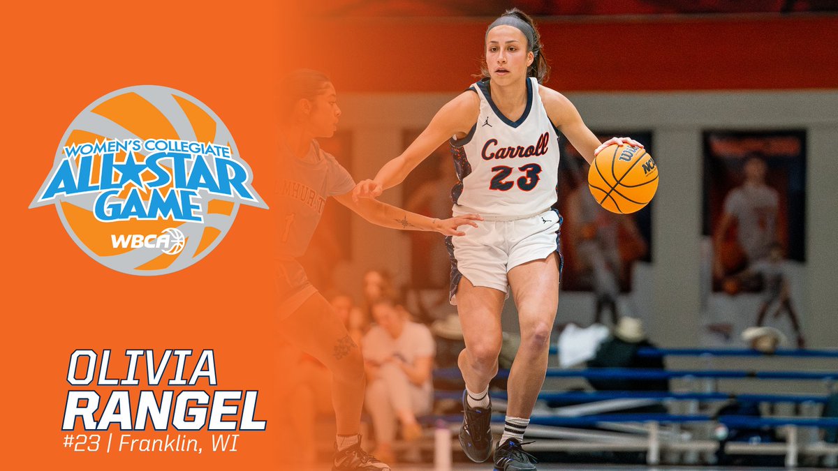 Carroll University Athletics (@pio_athletics) on Twitter photo Today is your final chance to see one of the all-time <a href="/carrollu_wbb/">Carroll Women’s Basketball</a> greats in action , as Senior Olivia Rangel will be competing in the WBCA Division-III All-Star Game at 1 ET/Noon CT.
You can watch the game at: odacsn.com/roanokemaroons/
#d3hoops I #GoPios I #AllStar I #GOAT Today is your final chance to see one of the all-time <a href="/carrollu_wbb/">Carroll Women’s Basketball</a> greats in action , as Senior Olivia Rangel will be competing in the WBCA Division-III All-Star Game at 1 ET/Noon CT.
You can watch the game at: odacsn.com/roanokemaroons/
#d3hoops I #GoPios I #AllStar I #GOAT