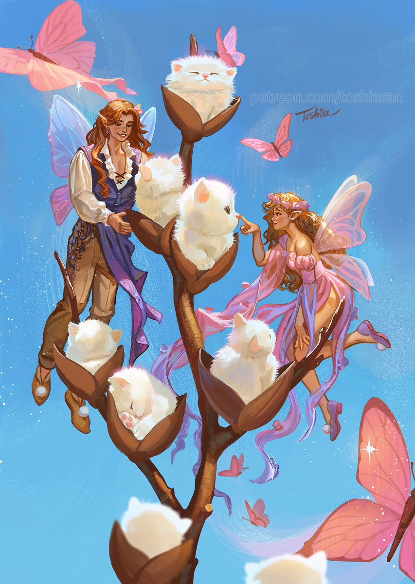 Toshia_San_art's tweet photo. Boop! Kitties are blooming 💕🐱 https://t.co/SfKx3CpjHd