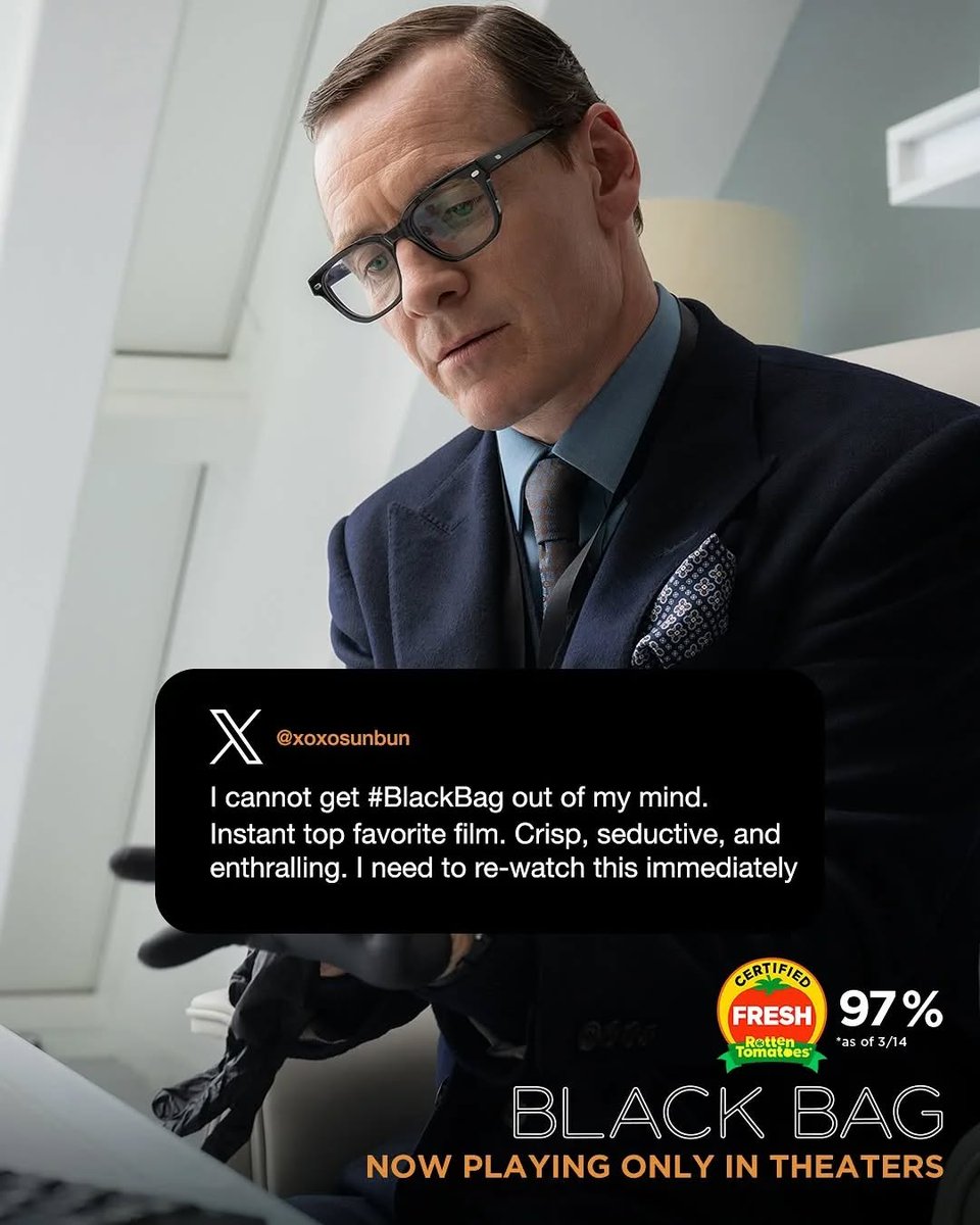 silverbirdg_ng's tweet photo. More reviews from Black Bag movie 🎥🍿. Best served hot 🔥 Haven't seen it yet? It's romantic, it's hot, it's Black Bag.
See it today at Silverbird Cinemas Galleria Victoria Island.
#Silverbirdgalleria #SilverbirdFilmDistribution #BlackBagFilm #BlackBag https://t.co/CmTjeTbE6J