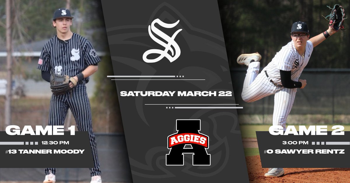 🚨 BASEBALL + GREAT WEATHER = PERFECT SATURDAY ☀️⚾

Station Nation, our Smiths Station Varsity Panthers are gearing up for a doubleheader against Albertville this Saturday! 

📍 Smiths
⏰ Game 1: 12:30 EST Game 2: 3:00 EST 

Come and let’s be loud! 

#GoPanthers #StationNation