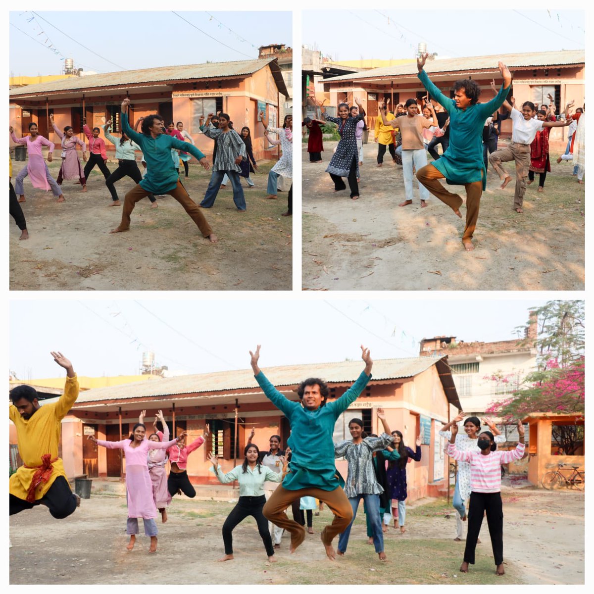in_birgunj's tweet image. Students from Sankat Mochan Dev Sharan Ramrati Secondary School, Janakpurdham built with Government of India's Financial Assistance under #HICDP participated in the #MayurbhanjChhau Dance workshop organized by @IndiaInNepal &amp;amp; @in_birgunj with support of @iccr_hq on March 22, 2025